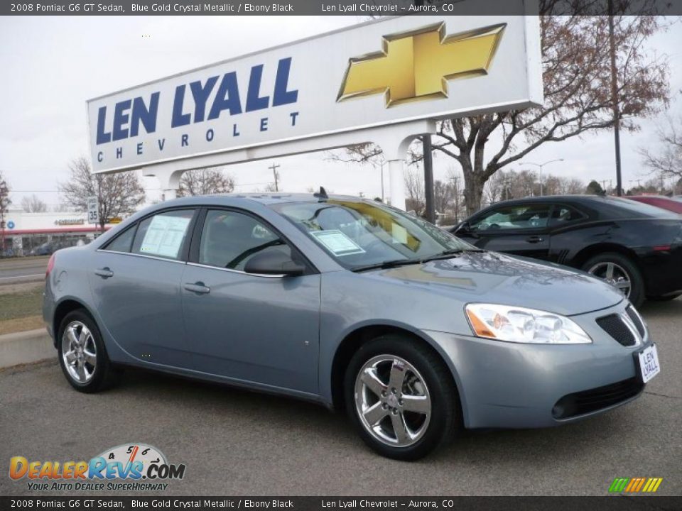 2008 Pontiac G6 GT Sedan Blue Gold Crystal Metallic / Ebony Black Photo #1