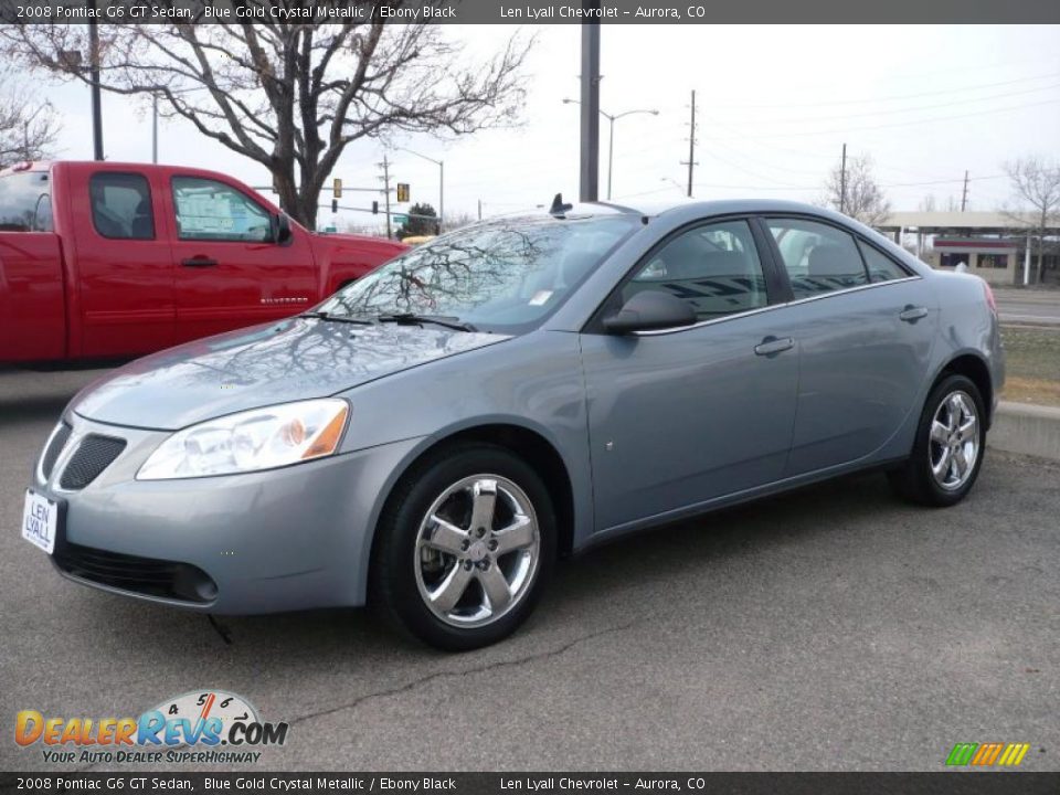 2008 Pontiac G6 GT Sedan Blue Gold Crystal Metallic / Ebony Black Photo #3