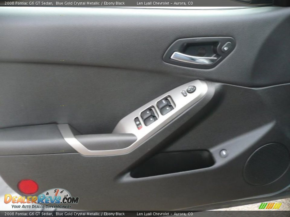 2008 Pontiac G6 GT Sedan Blue Gold Crystal Metallic / Ebony Black Photo #7