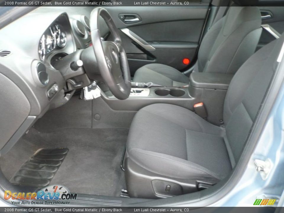 2008 Pontiac G6 GT Sedan Blue Gold Crystal Metallic / Ebony Black Photo #9
