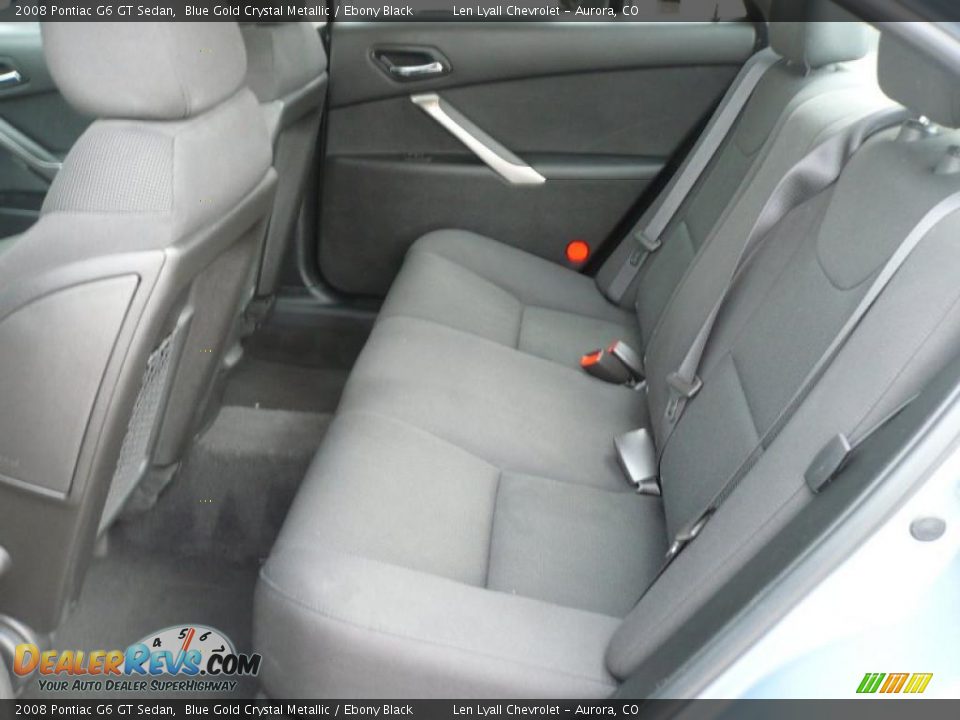 2008 Pontiac G6 GT Sedan Blue Gold Crystal Metallic / Ebony Black Photo #10