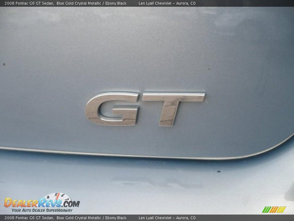 2008 Pontiac G6 GT Sedan Blue Gold Crystal Metallic / Ebony Black Photo #13