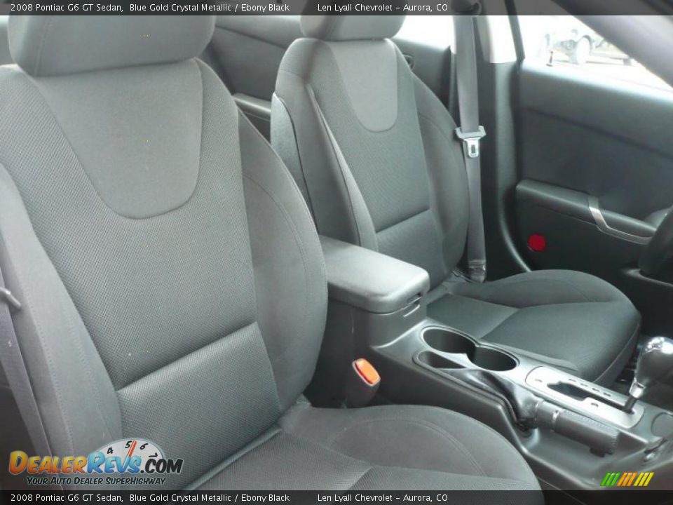 2008 Pontiac G6 GT Sedan Blue Gold Crystal Metallic / Ebony Black Photo #14