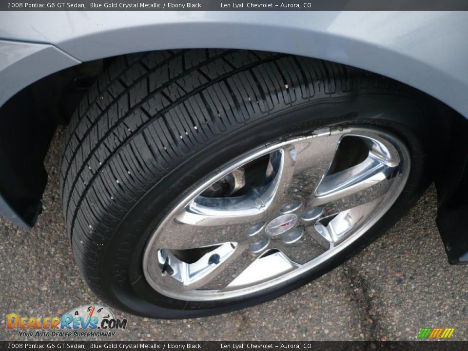 2008 Pontiac G6 GT Sedan Blue Gold Crystal Metallic / Ebony Black Photo #21