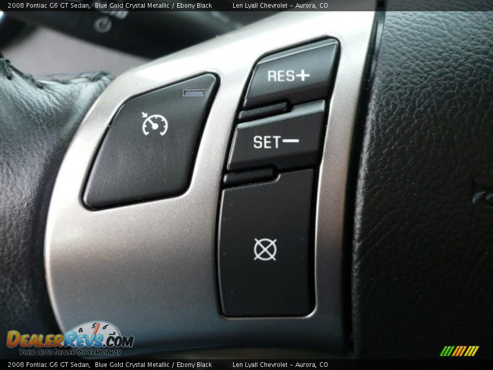 2008 Pontiac G6 GT Sedan Blue Gold Crystal Metallic / Ebony Black Photo #22