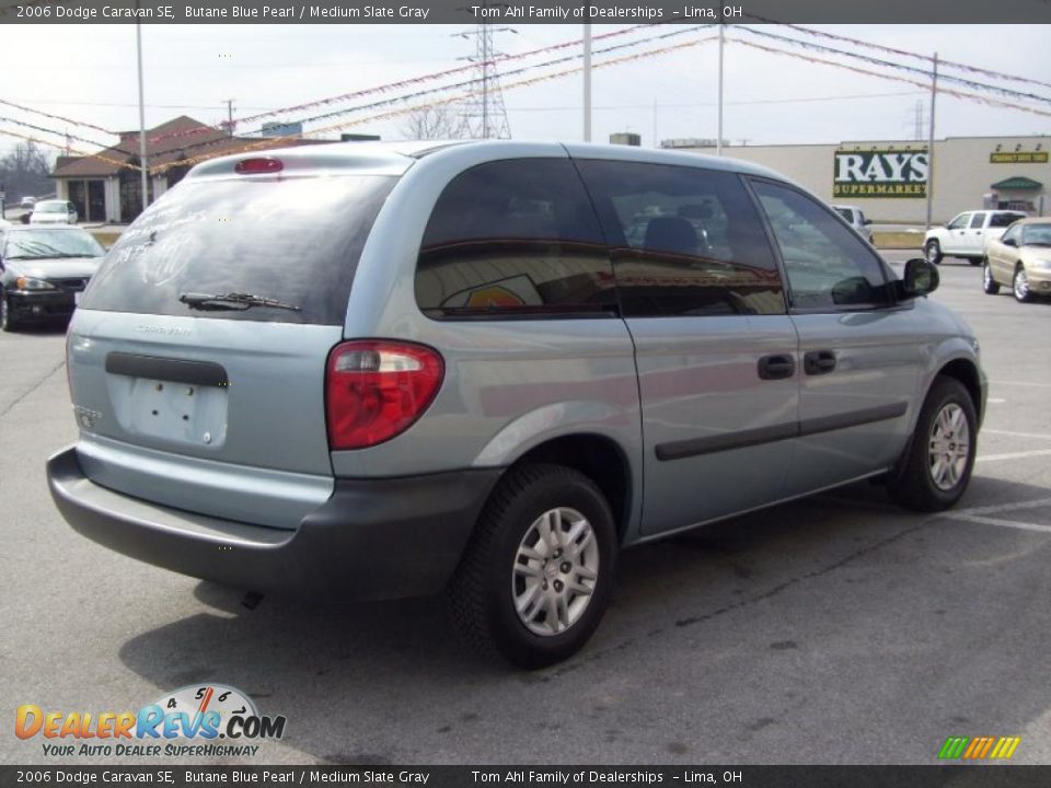 2006 Dodge Caravan SE Butane Blue Pearl / Medium Slate Gray Photo #4