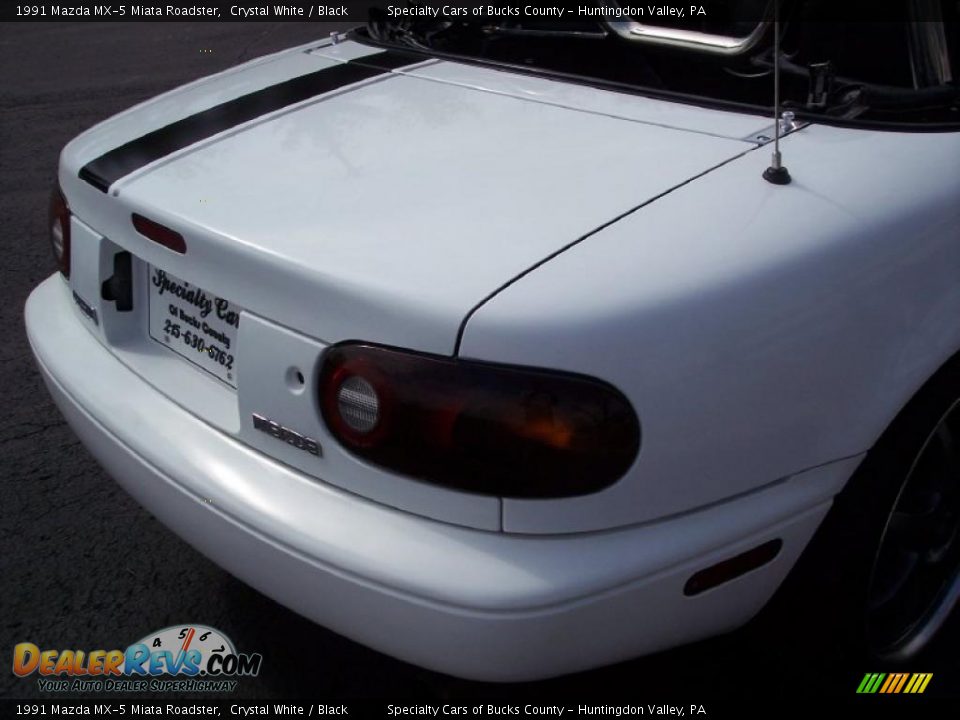 1991 Mazda MX-5 Miata Roadster Crystal White / Black Photo #27