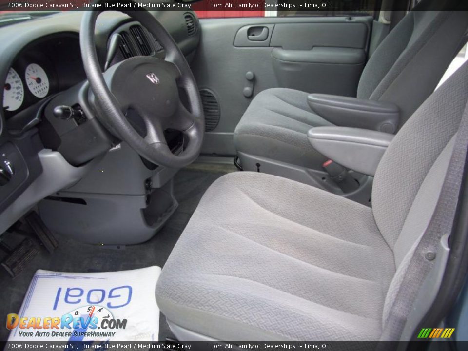2006 Dodge Caravan SE Butane Blue Pearl / Medium Slate Gray Photo #10