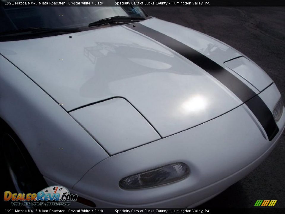 1991 Mazda MX-5 Miata Roadster Crystal White / Black Photo #30