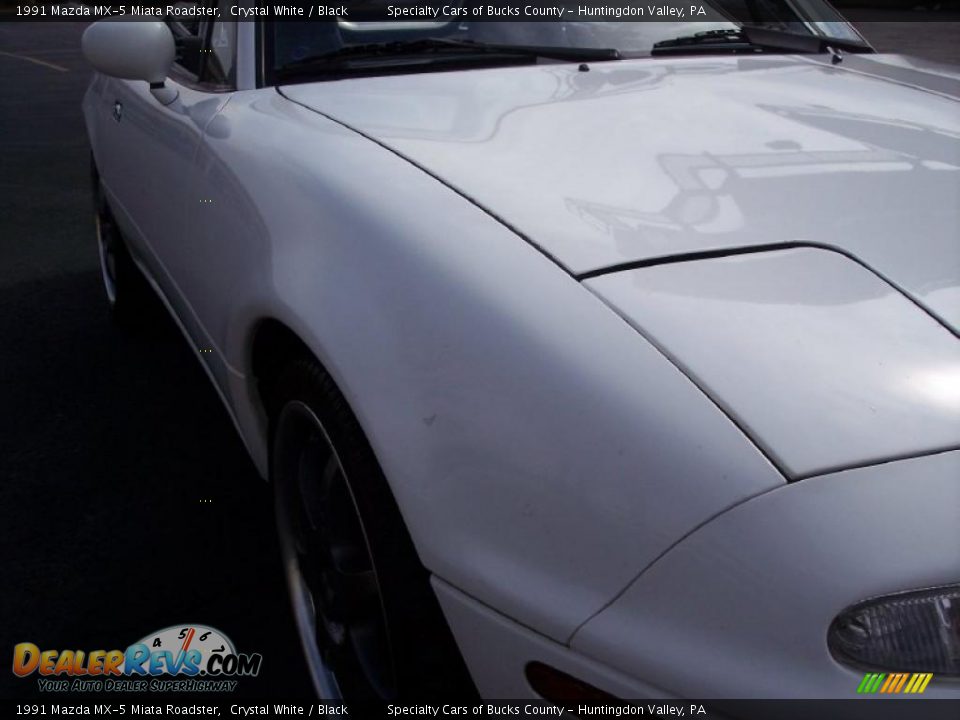 1991 Mazda MX-5 Miata Roadster Crystal White / Black Photo #31