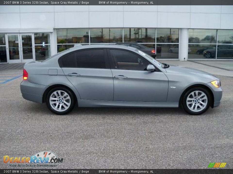 2007 BMW 3 Series 328i Sedan Space Gray Metallic / Beige Photo #2