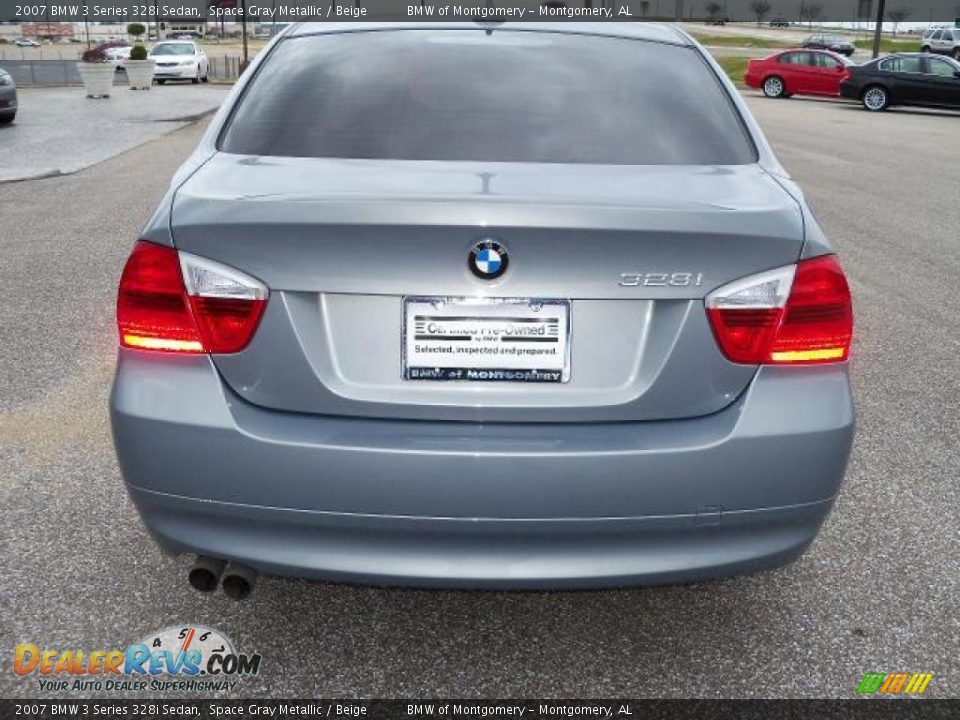 2007 BMW 3 Series 328i Sedan Space Gray Metallic / Beige Photo #5