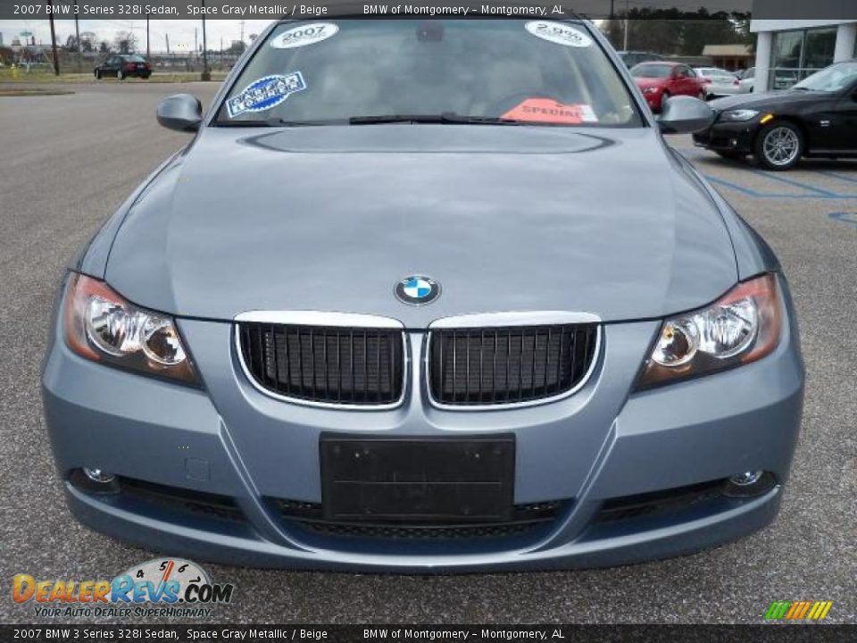 2007 BMW 3 Series 328i Sedan Space Gray Metallic / Beige Photo #10