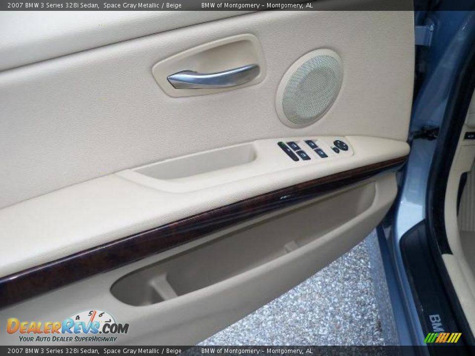2007 BMW 3 Series 328i Sedan Space Gray Metallic / Beige Photo #15