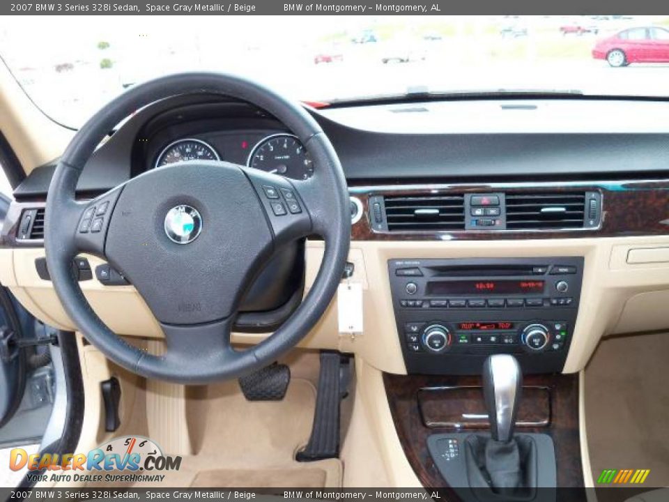 2007 BMW 3 Series 328i Sedan Space Gray Metallic / Beige Photo #18