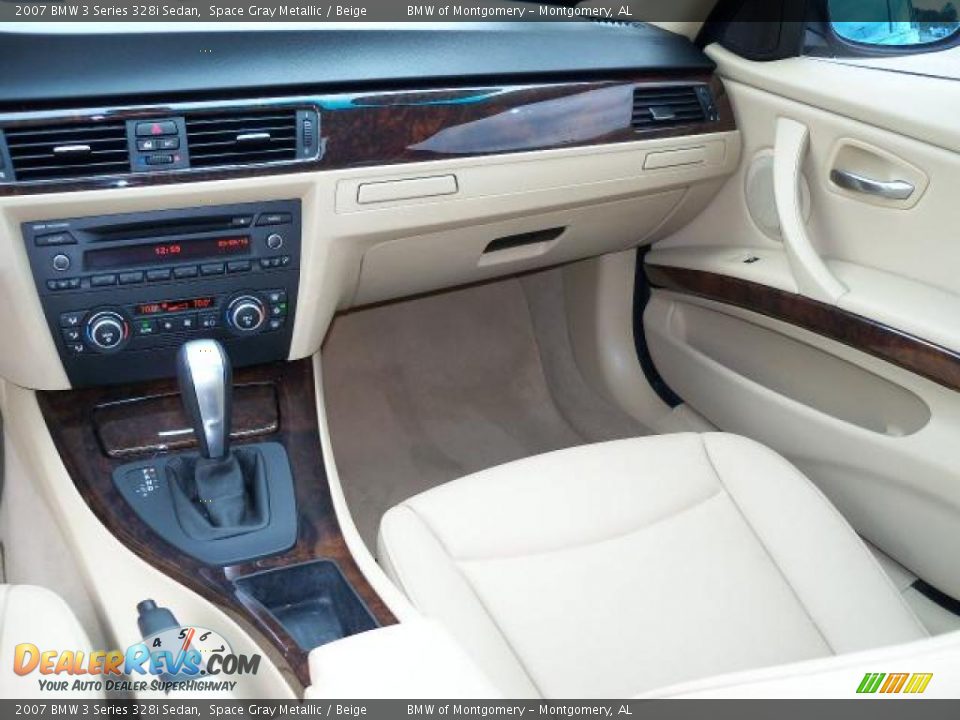 2007 BMW 3 Series 328i Sedan Space Gray Metallic / Beige Photo #19