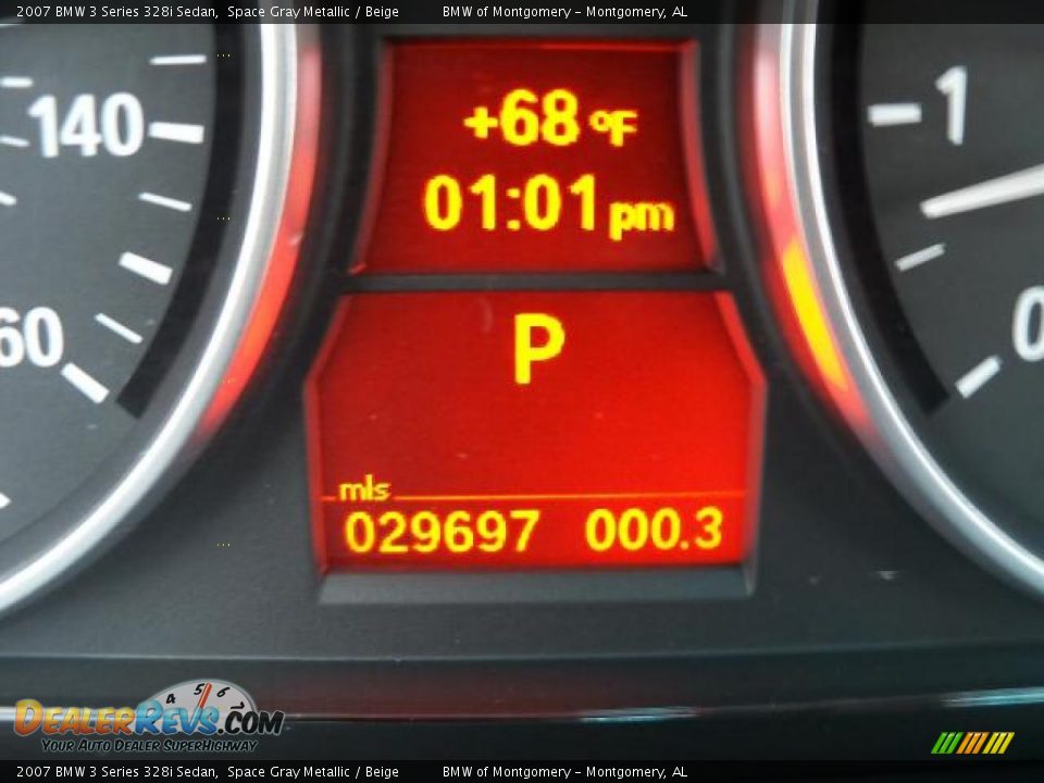 2007 BMW 3 Series 328i Sedan Space Gray Metallic / Beige Photo #27