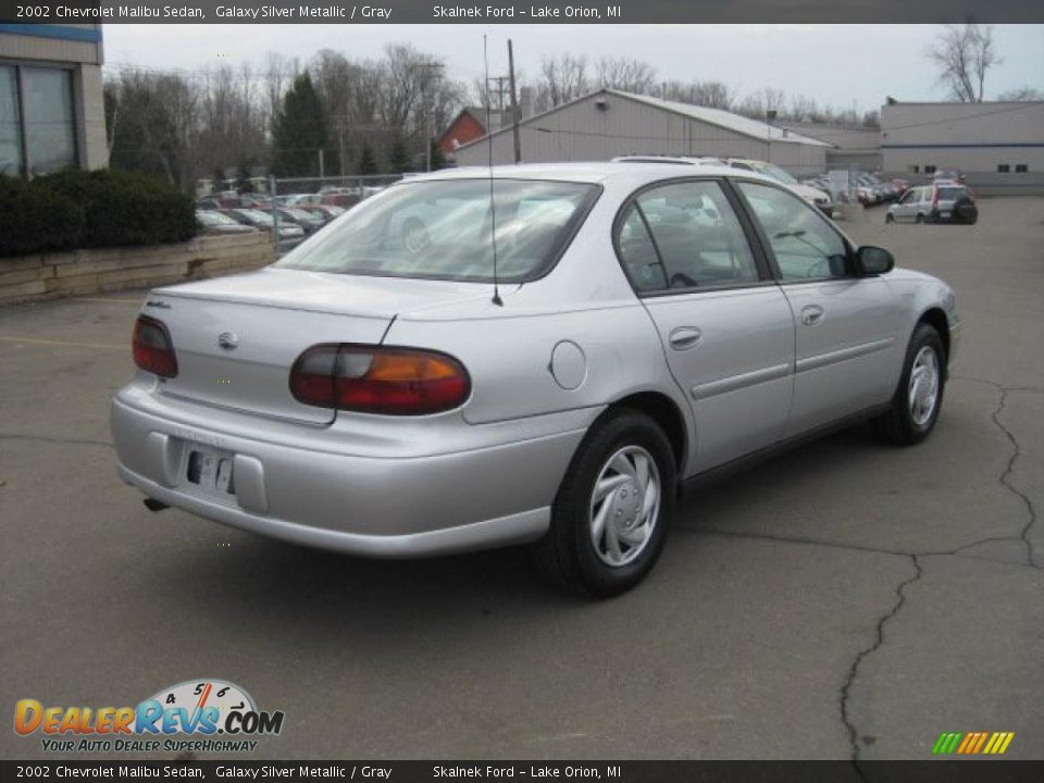 2002 Chevrolet Malibu Sedan Galaxy Silver Metallic / Gray Photo #3