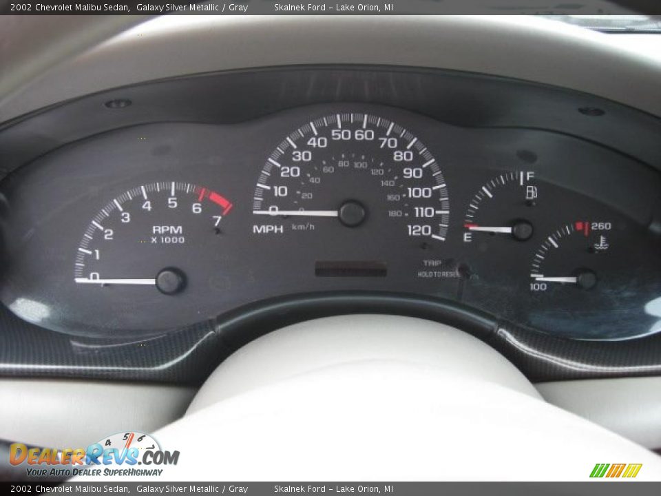 2002 Chevrolet Malibu Sedan Galaxy Silver Metallic / Gray Photo #26