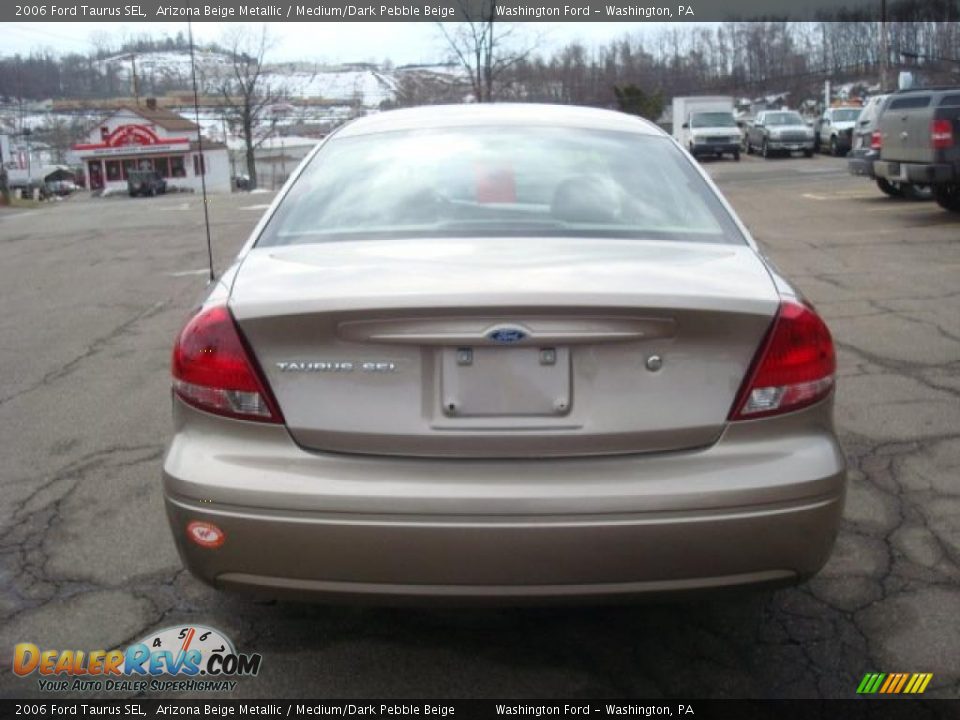 2006 Ford Taurus SEL Arizona Beige Metallic / Medium/Dark Pebble Beige Photo #3