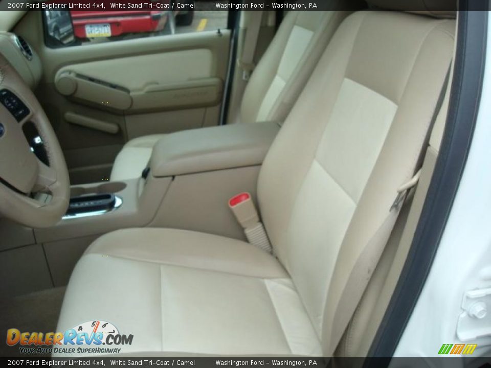 2007 Ford Explorer Limited 4x4 White Sand Tri-Coat / Camel Photo #7