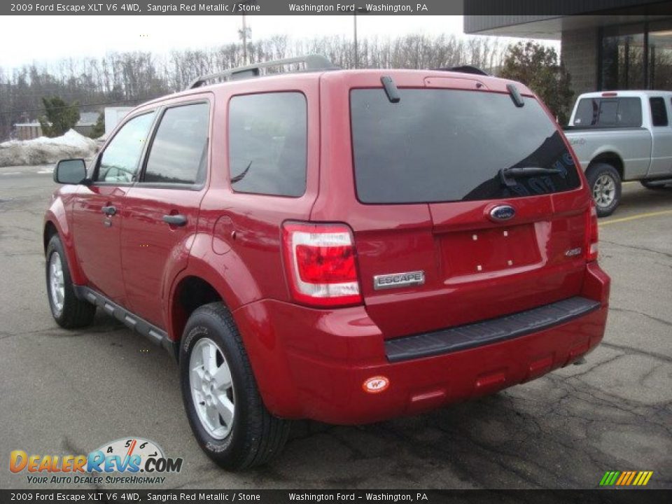 2009 Ford Escape XLT V6 4WD Sangria Red Metallic / Stone Photo #2