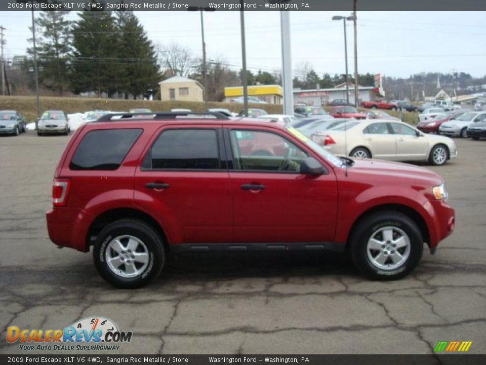 2009 Ford Escape XLT V6 4WD Sangria Red Metallic / Stone Photo #5
