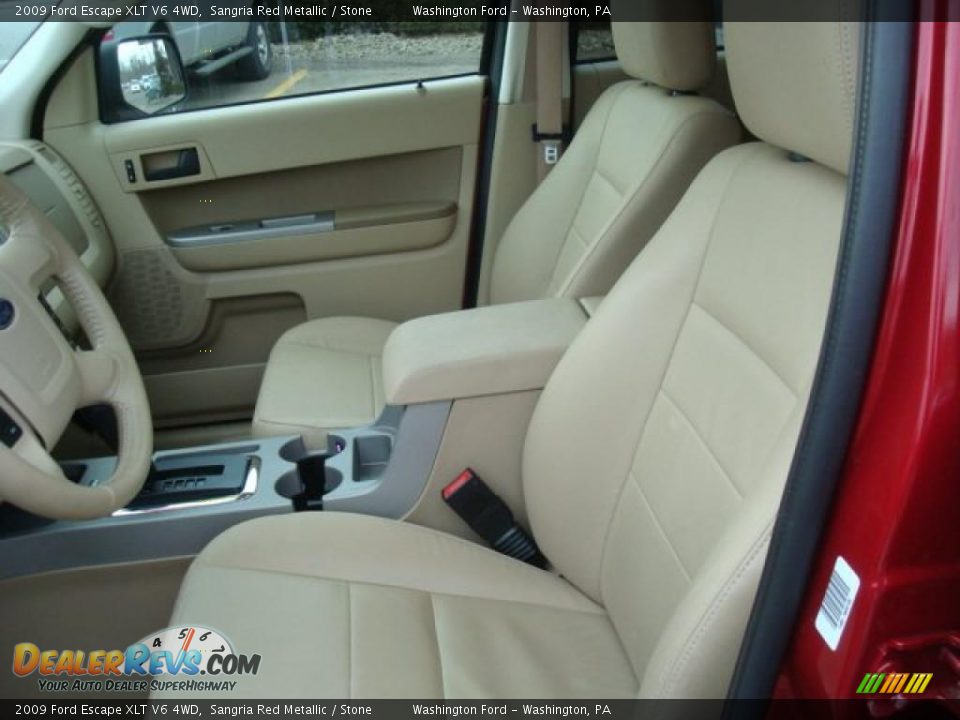 2009 Ford Escape XLT V6 4WD Sangria Red Metallic / Stone Photo #7