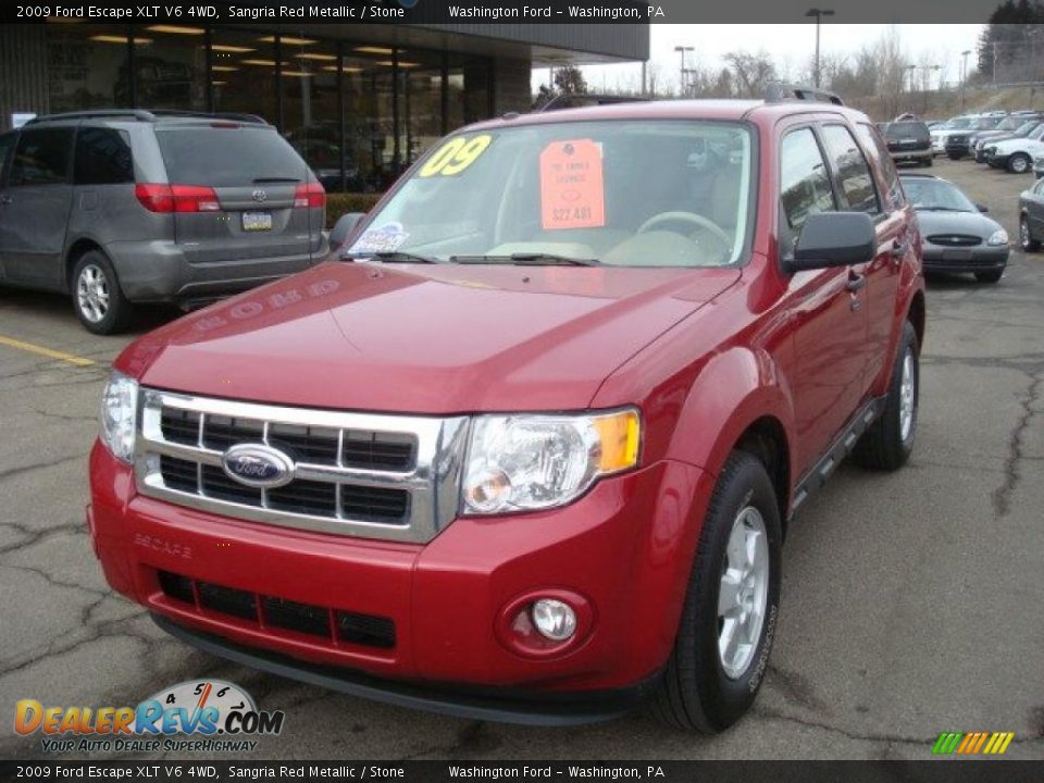 2009 Ford Escape XLT V6 4WD Sangria Red Metallic / Stone Photo #11