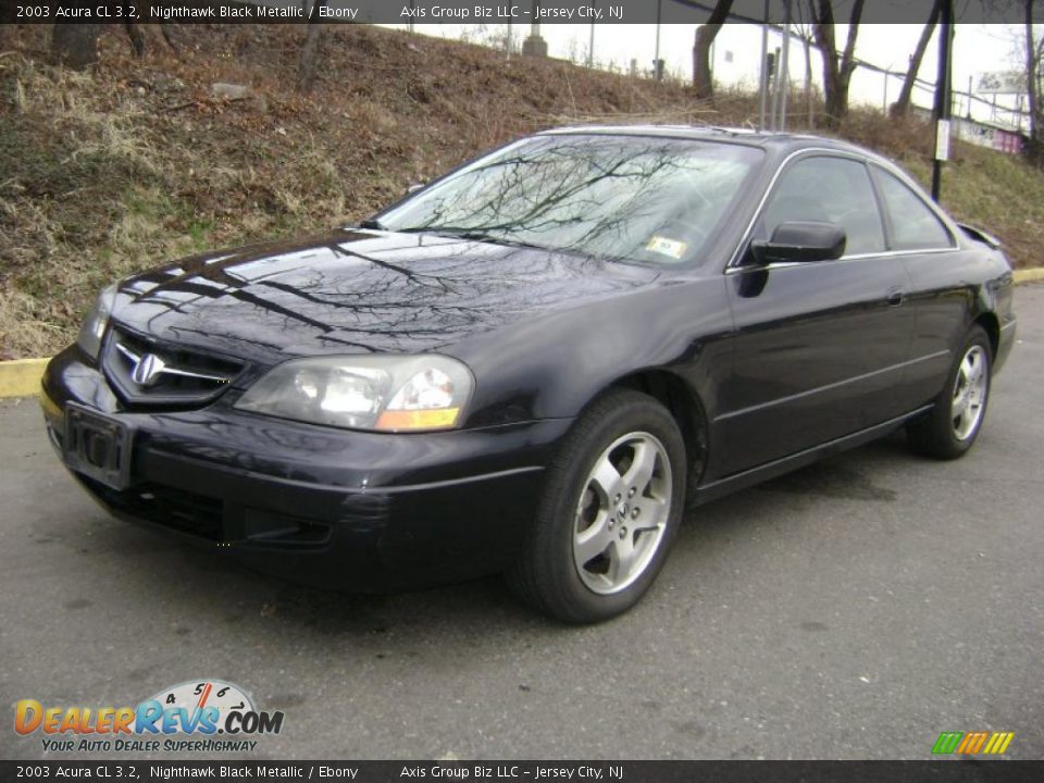 2003 Acura CL 3.2 Nighthawk Black Metallic / Ebony Photo #1