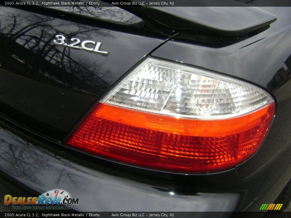 2003 Acura CL 3.2 Nighthawk Black Metallic / Ebony Photo #7