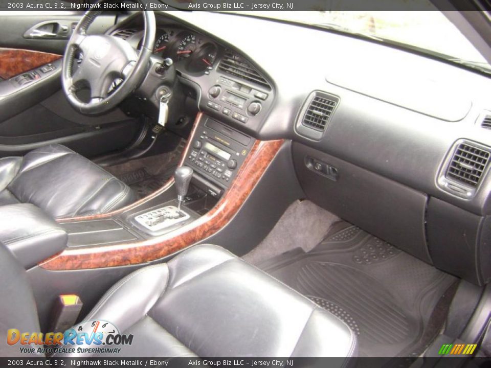 2003 Acura CL 3.2 Nighthawk Black Metallic / Ebony Photo #11