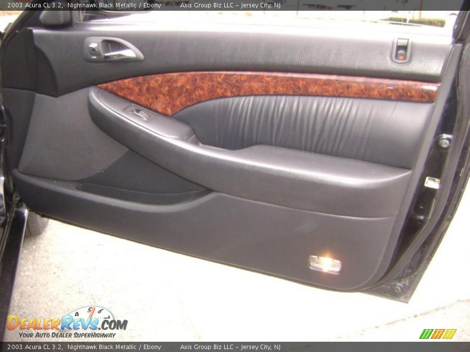 2003 Acura CL 3.2 Nighthawk Black Metallic / Ebony Photo #14