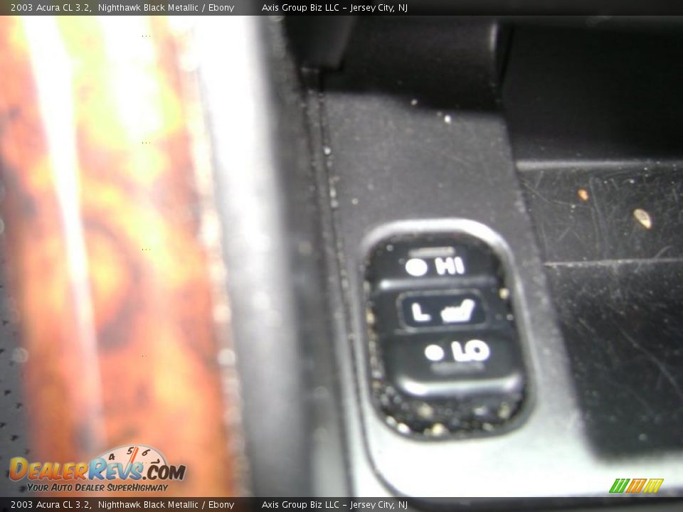 2003 Acura CL 3.2 Nighthawk Black Metallic / Ebony Photo #18