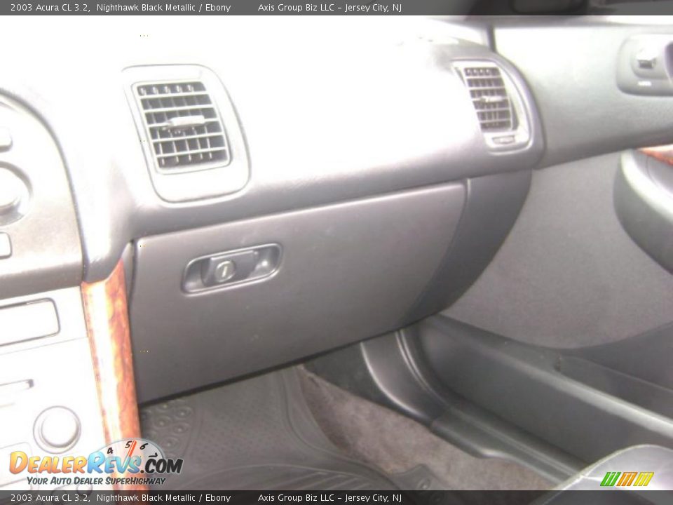 2003 Acura CL 3.2 Nighthawk Black Metallic / Ebony Photo #19