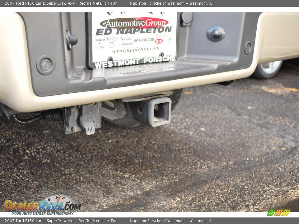 2007 Ford F150 Lariat SuperCrew 4x4 Redfire Metallic / Tan Photo #11