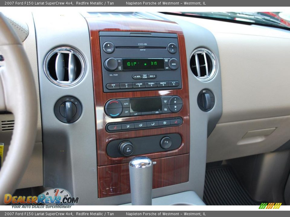 2007 Ford F150 Lariat SuperCrew 4x4 Redfire Metallic / Tan Photo #20