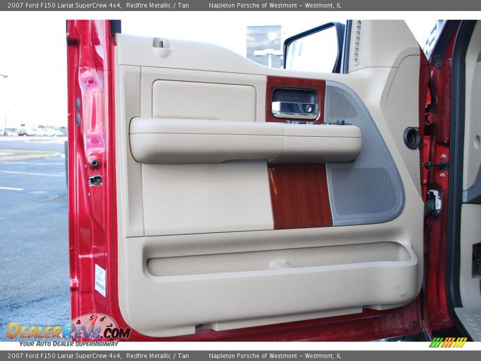 2007 Ford F150 Lariat SuperCrew 4x4 Redfire Metallic / Tan Photo #21