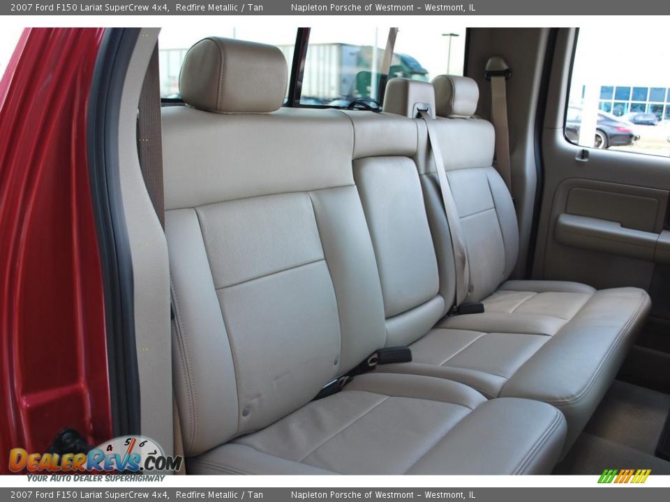 2007 Ford F150 Lariat SuperCrew 4x4 Redfire Metallic / Tan Photo #23