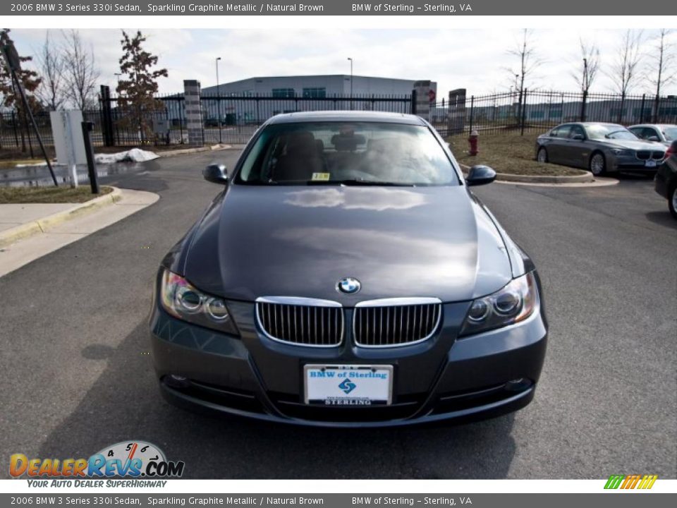2006 BMW 3 Series 330i Sedan Sparkling Graphite Metallic / Natural Brown Photo #1