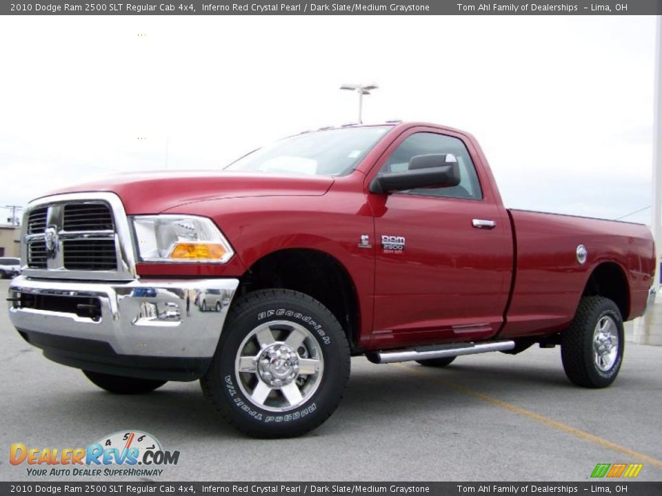 2010 Dodge Ram 2500 SLT Regular Cab 4x4 Inferno Red Crystal Pearl / Dark Slate/Medium Graystone Photo #5