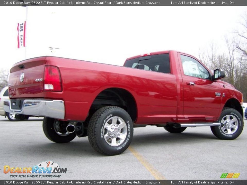 2010 Dodge Ram 2500 SLT Regular Cab 4x4 Inferno Red Crystal Pearl / Dark Slate/Medium Graystone Photo #7