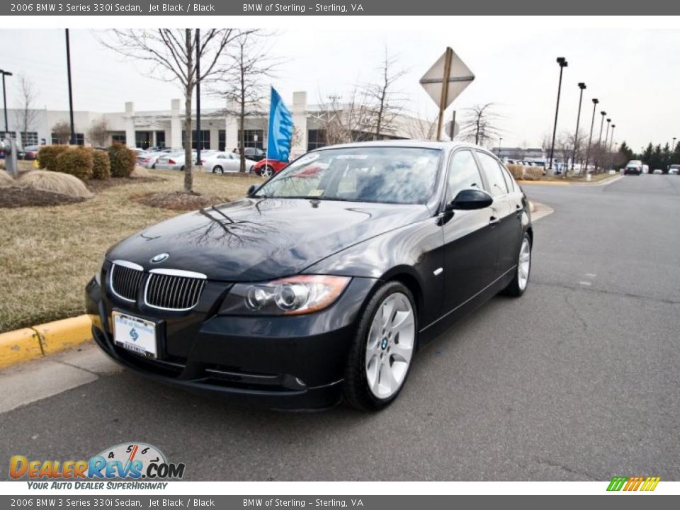 2006 BMW 3 Series 330i Sedan Jet Black / Black Photo #2