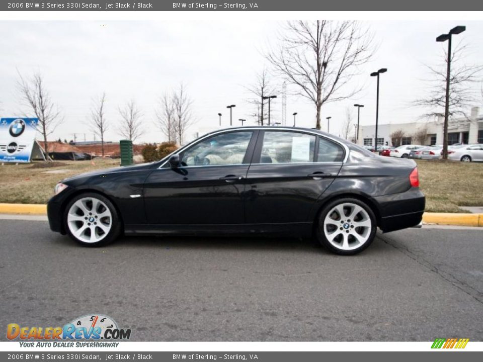 2006 BMW 3 Series 330i Sedan Jet Black / Black Photo #3
