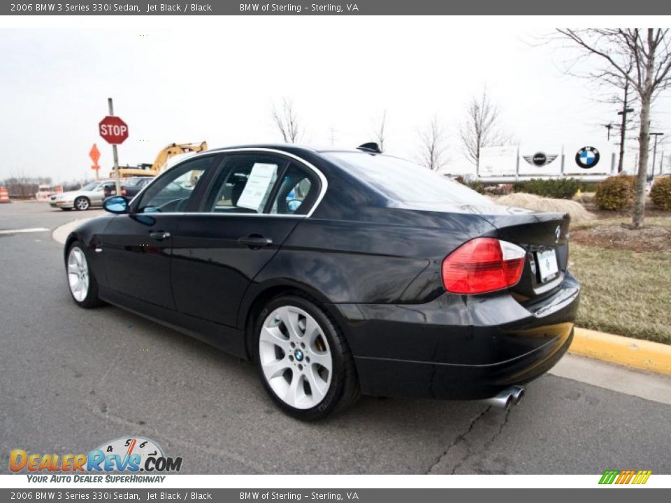 2006 BMW 3 Series 330i Sedan Jet Black / Black Photo #4