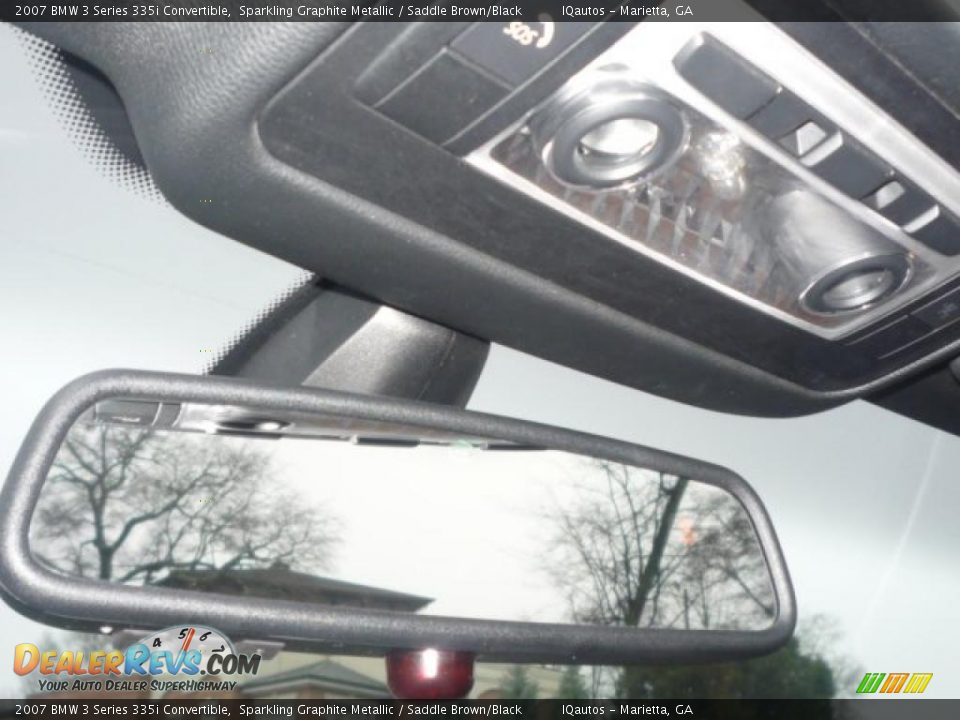 2007 BMW 3 Series 335i Convertible Sparkling Graphite Metallic / Saddle Brown/Black Photo #26
