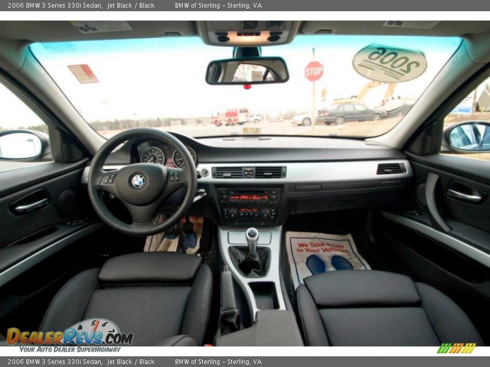 2006 BMW 3 Series 330i Sedan Jet Black / Black Photo #11