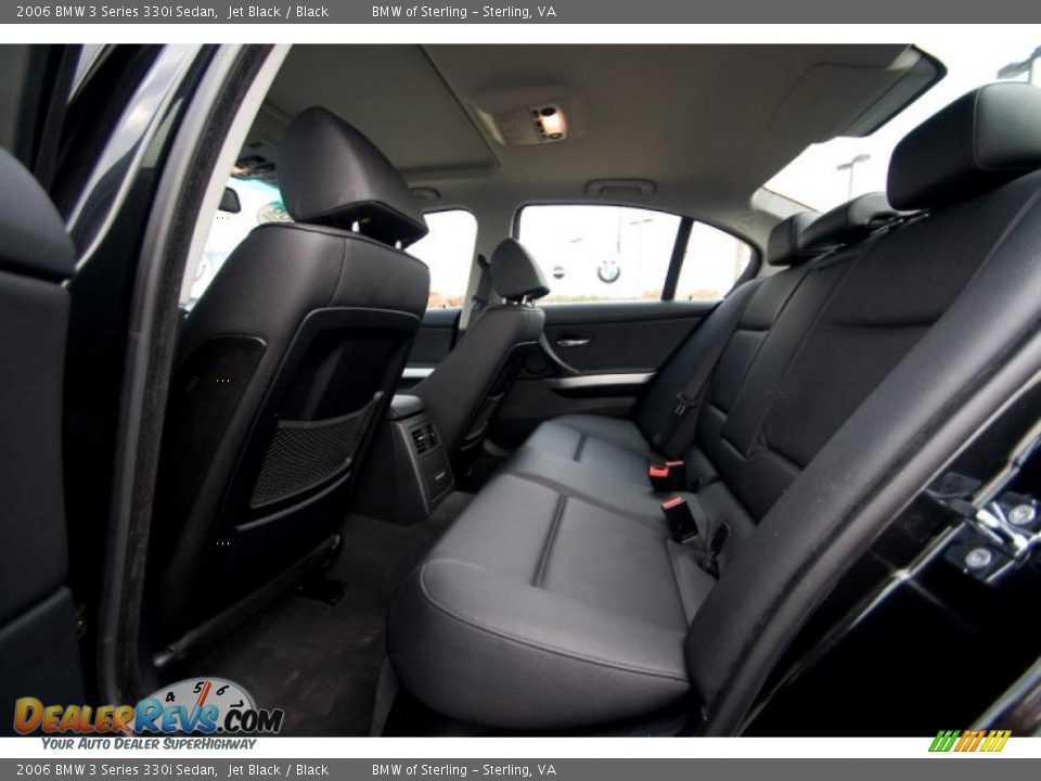 2006 BMW 3 Series 330i Sedan Jet Black / Black Photo #12