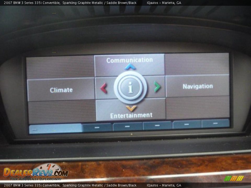 2007 BMW 3 Series 335i Convertible Sparkling Graphite Metallic / Saddle Brown/Black Photo #32