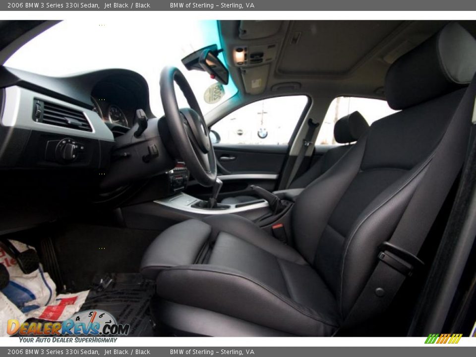 2006 BMW 3 Series 330i Sedan Jet Black / Black Photo #13